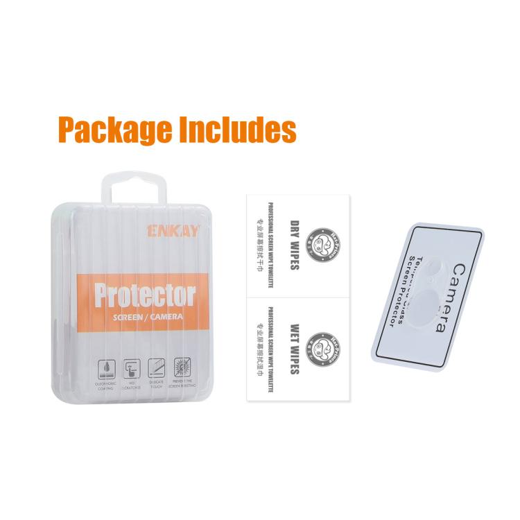 For iPhone 16e ENKAY Hat-Prince 9H Rear Camera Lens Tempered Glass Film by ENKAY