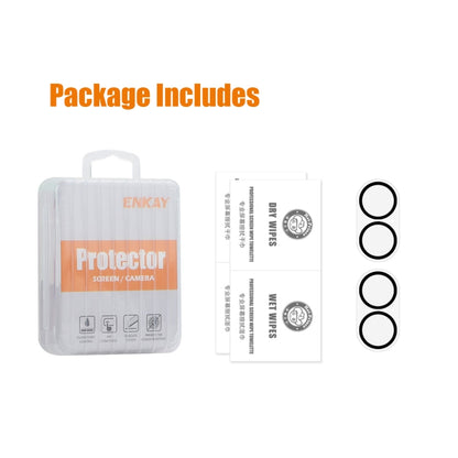 For iPhone 16 / 16 Plus 2pcs ENKAY Hat-Prince 9H Rear Camera Lens Tempered Glass Film by ENKAY