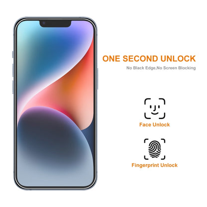 For iPhone 15 Plus 5pcs ENKAY 0.26mm 9H 2.5D High Aluminum-silicon Tempered Glass Film by ENKAY