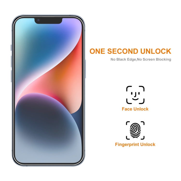 For iPhone 15 Plus 10pcs ENKAY 0.26mm 9H 2.5D High Aluminum-silicon Tempered Glass Film by ENKAY