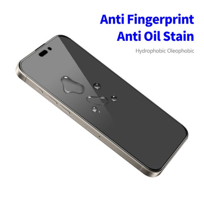 For iPhone 16 Pro ENKAY Hat-Prince 28 Degree Anti-peeping Tempered Glass Full Screen Film by ENKAY