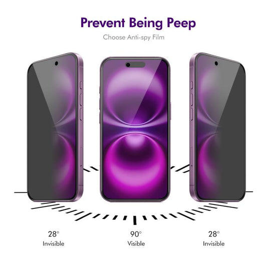 For iPhone Air ENKAY Hat-Prince 28 Degree Anti-peeping Tempered Glass Full Screen Film by ENKAY