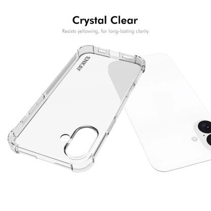 For iPhone 16 Plus ENKAY Hat-Prince Transparent TPU Shockproof Phone Case by ENKAY