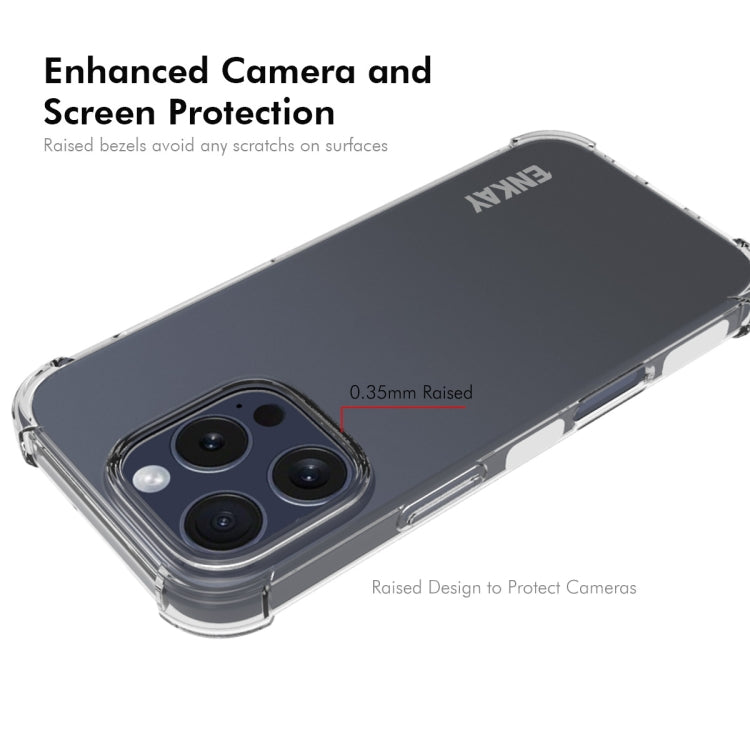 For iPhone 16 Pro ENKAY Hat-Prince Transparent TPU Shockproof Phone Case by ENKAY