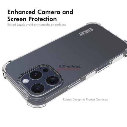 For iPhone 16 Pro Max ENKAY Hat-Prince Transparent TPU Shockproof Phone Case by ENKAY