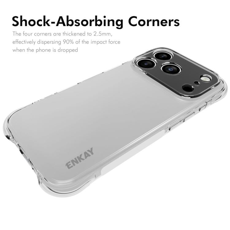 For iPhone 17 Pro Max ENKAY Hat-Prince Transparent TPU Shockproof Phone Case by ENKAY