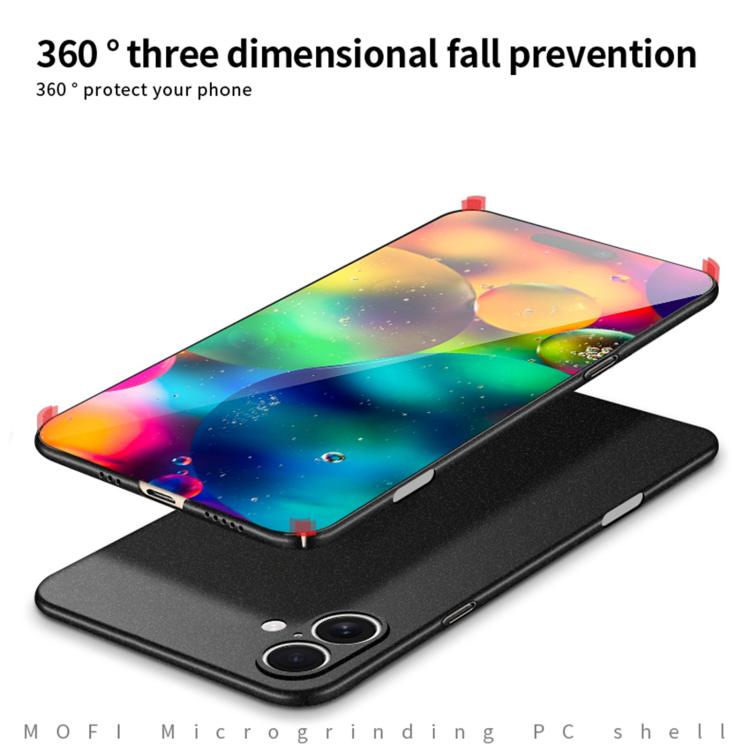 For iPhone 17 MOFI Fandun Series Frosted PC Ultra-thin All-inclusive Phone Case(Gray) by MOFI