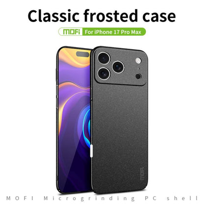For iPhone 17 Pro Max MOFI Fandun Series Frosted PC Ultra-thin All-inclusive Phone Case(Black) by MOFI