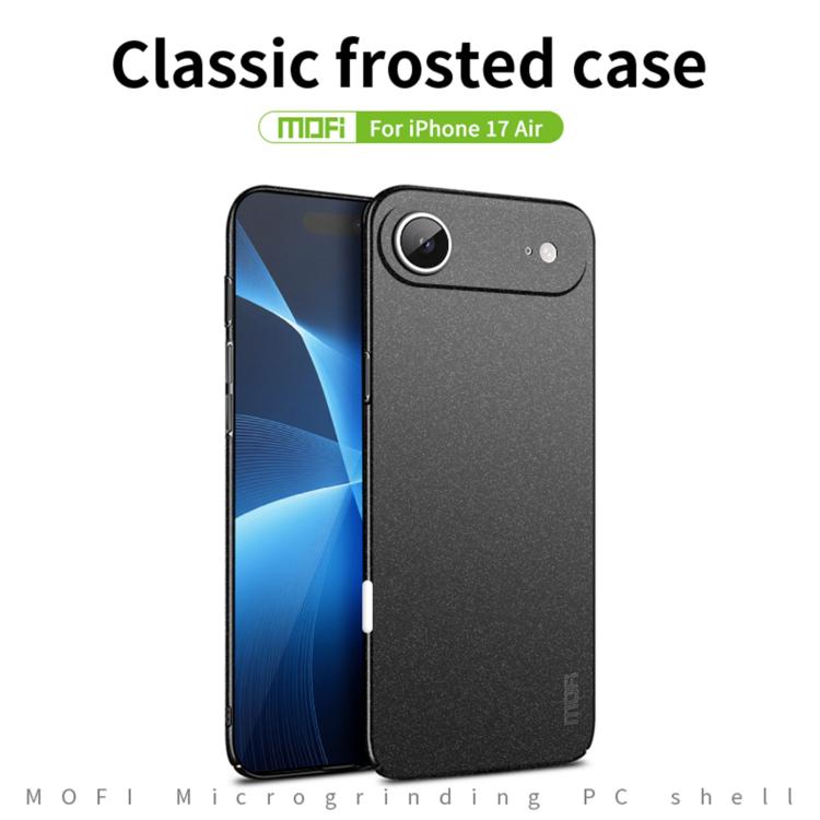 For iPhone Air MOFI Fandun Series Frosted PC Ultra-thin All-inclusive Phone Case(Black) by MOFI