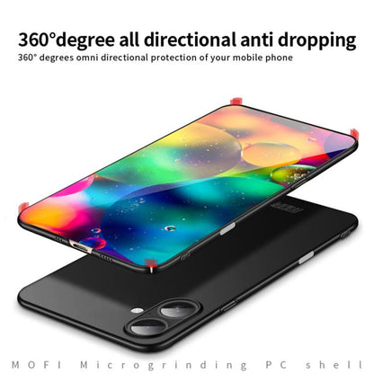 For iPhone 17 MOFI Frosted PC Ultra-thin Hard Phone Case(Black) by MOFI