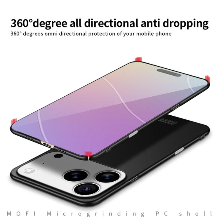 For iPhone 17 Pro MOFI Frosted PC Ultra-thin Hard Phone Case(Rose Gold) by MOFI