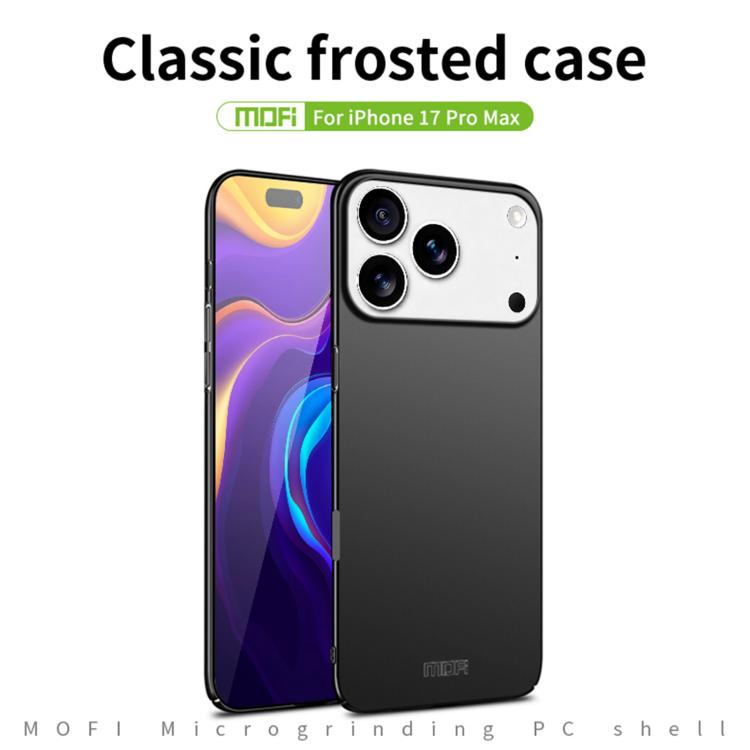 For iPhone 17 Pro Max MOFI Frosted PC Ultra-thin Hard Phone Case(Black) by MOFI