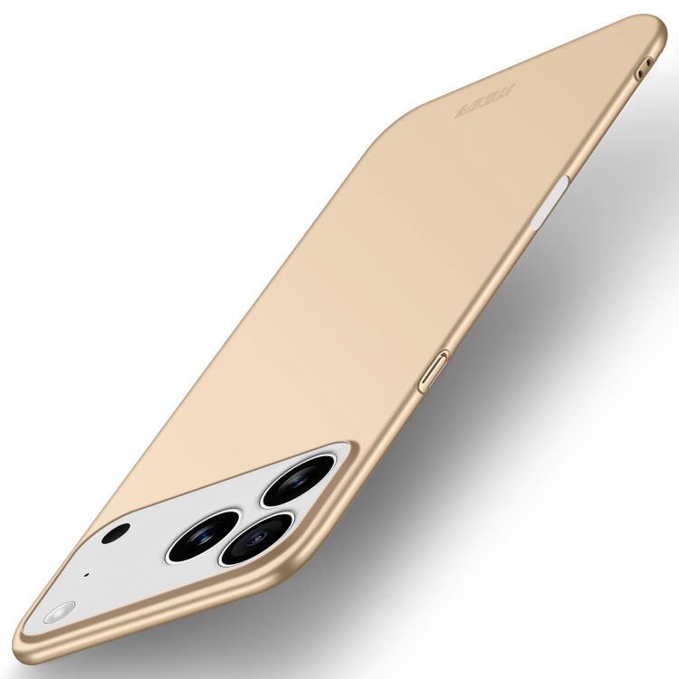 For iPhone 17 Pro Max MOFI Frosted PC Ultra-thin Hard Phone Case(Gold) by MOFI