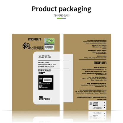 For iPhone Air MOFI 9H 2.5D Full Screen Tempered Glass Film(Black) by MOFI