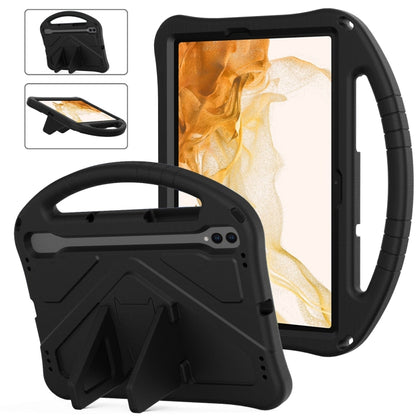 For Samsung Galaxy Tab S8 EVA Shockproof Tablet Case with Holder(Black) by bashfashion