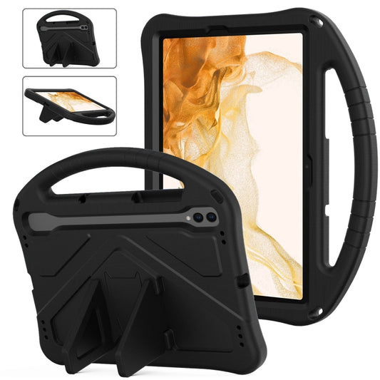 For Samsung Galaxy Tab S8 EVA Shockproof Tablet Case with Holder(Black) by bashfashion