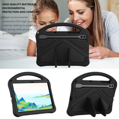 For Samsung Galaxy Tab S8 EVA Shockproof Tablet Case with Holder(Black) by bashfashion