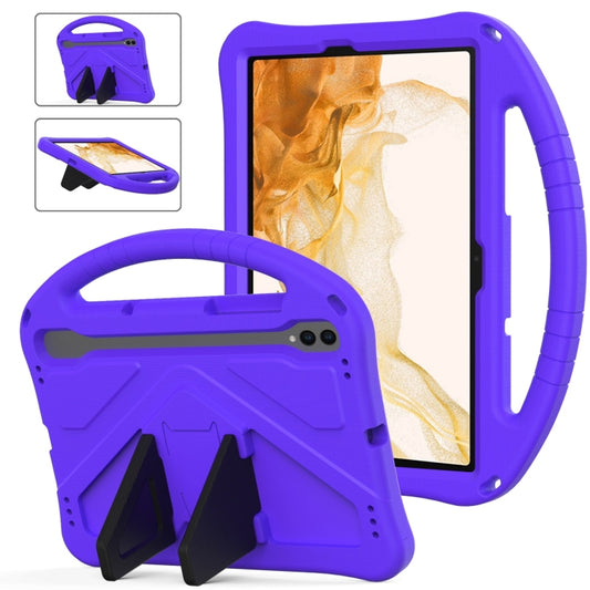 For Samsung Galaxy Tab S8 EVA Shockproof Tablet Case with Holder(Purple) by bashfashion
