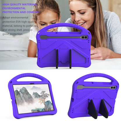 For Samsung Galaxy Tab S8 EVA Shockproof Tablet Case with Holder(Purple) by bashfashion