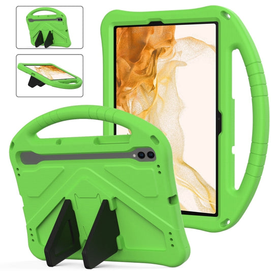 For Samsung Galaxy Tab S8 EVA Shockproof Tablet Case with Holder(Green) by bashfashion