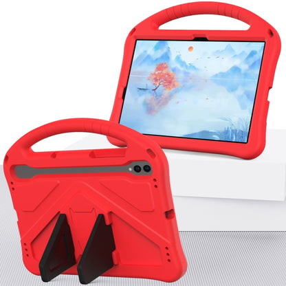 For Samsung Galaxy Tab S7 T870 EVA Shockproof Tablet Case with Holder(Red) by bashfashion