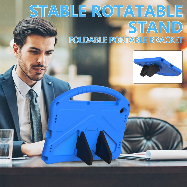 For Samsung Galaxy Tab A9+ EVA Shockproof Tablet Case with Holder(Blue) by bashfashion