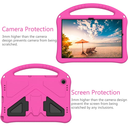 For Samsung Galaxy Tab A9+ EVA Shockproof Tablet Case with Holder(Rose Red) by bashfashion