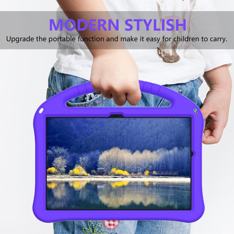 For Samsung Galaxy Tab A9+ EVA Shockproof Tablet Case with Holder(Purple) by bashfashion