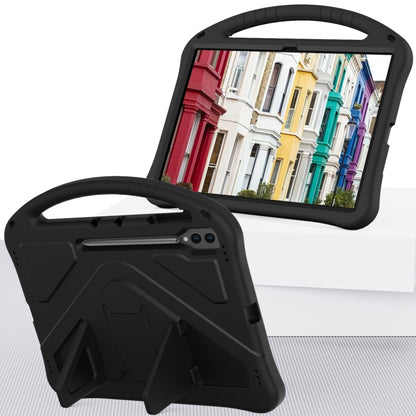For Samsung Galaxy Tab S8 Ultra EVA Shockproof Tablet Case with Holder(Black) by bashfashion