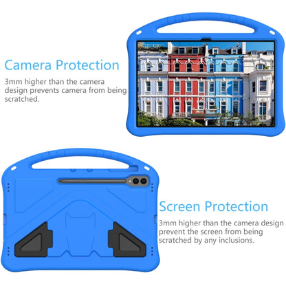 For Samsung Galaxy Tab S8 Ultra EVA Shockproof Tablet Case with Holder(Blue) by bashfashion