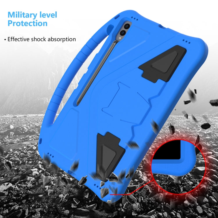 For Samsung Galaxy Tab S8 Ultra EVA Shockproof Tablet Case with Holder(Blue) by bashfashion