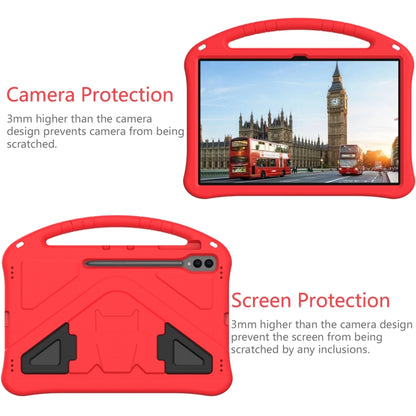 For Samsung Galaxy Tab S8 Ultra EVA Shockproof Tablet Case with Holder(Red) by bashfashion