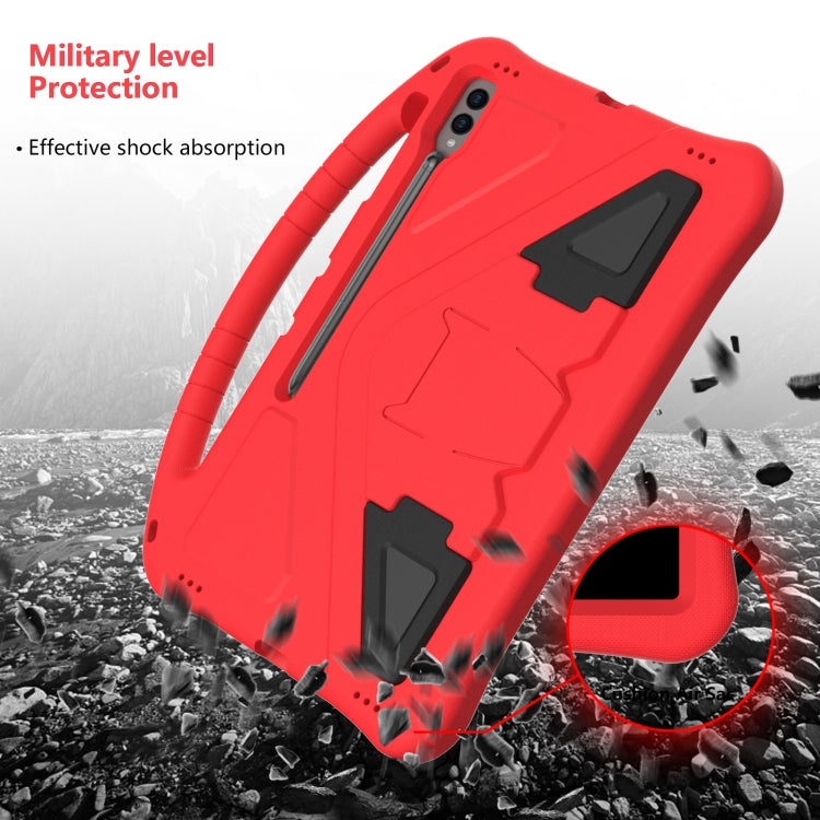 For Samsung Galaxy Tab S8 Ultra EVA Shockproof Tablet Case with Holder(Red) by bashfashion