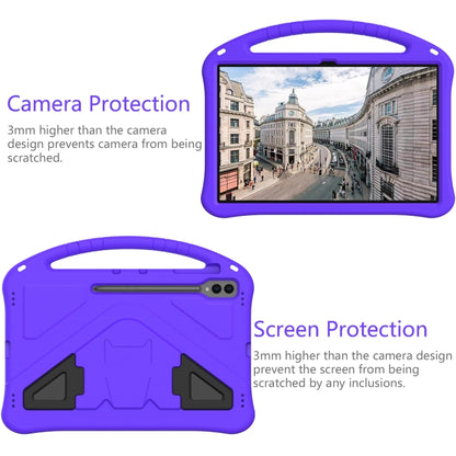 For Samsung Galaxy Tab S8 Ultra EVA Shockproof Tablet Case with Holder(Purple) by bashfashion