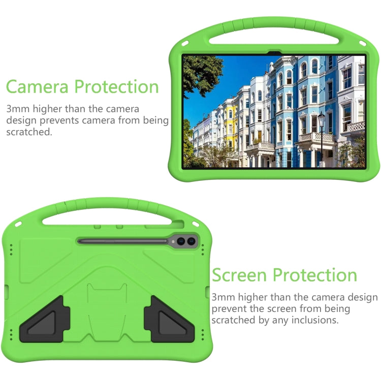 For Samsung Galaxy Tab S8 Ultra EVA Shockproof Tablet Case with Holder(Green) by bashfashion