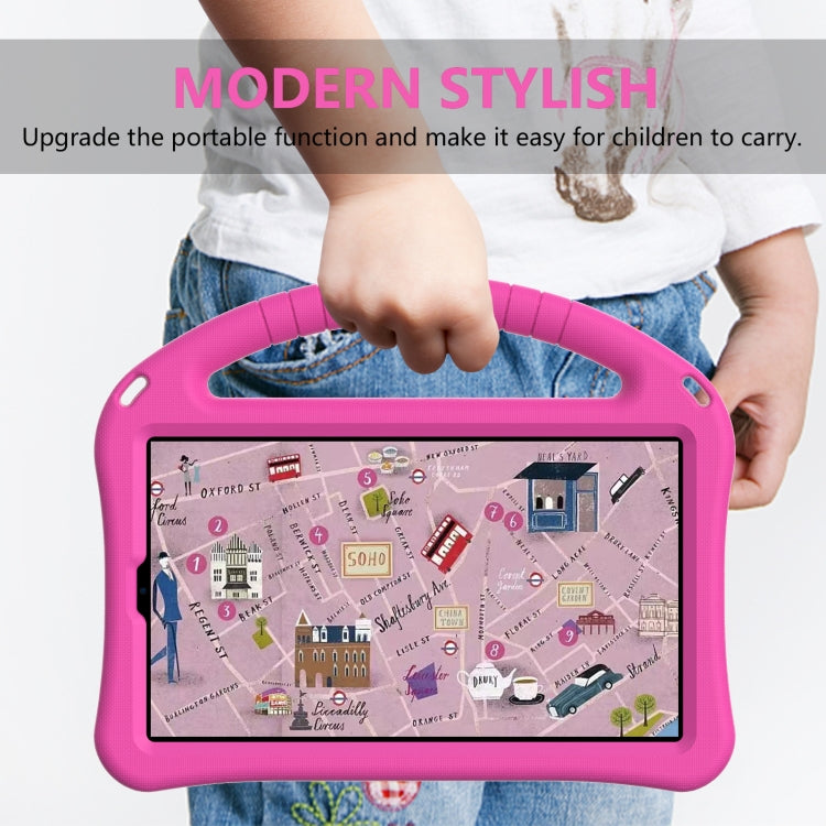 For Samsung Galaxy Tab A9 8.0 2023 EVA Shockproof Tablet Case with Holder(Rose Red) by bashfashion