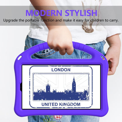 For Samsung Galaxy Tab A9 8.0 2023 EVA Shockproof Tablet Case with Holder(Purple) by bashfashion