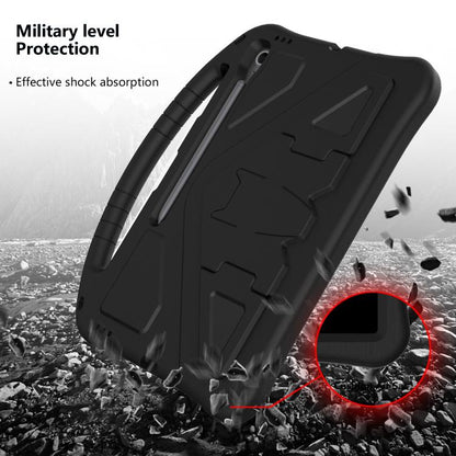 For Samsung Galaxy Tab S10 FE+ EVA Shockproof Tablet Case with Holder(Black) by bashfashion