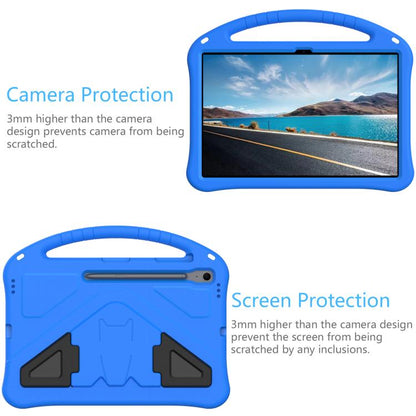 For Samsung Galaxy Tab S10 FE+ EVA Shockproof Tablet Case with Holder(Blue) by bashfashion