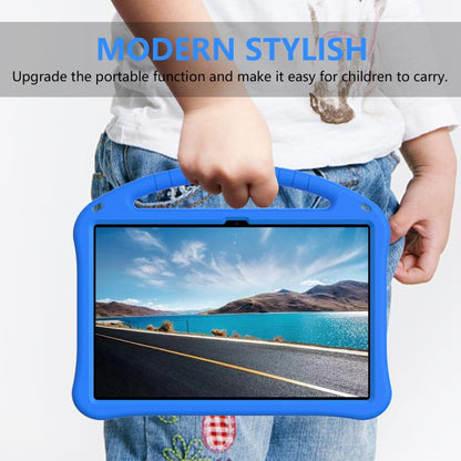 For Samsung Galaxy Tab S10 FE+ EVA Shockproof Tablet Case with Holder(Blue) by bashfashion