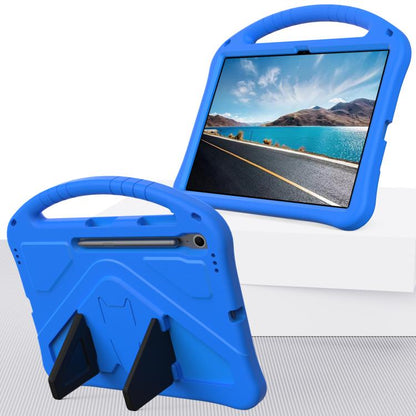 For Samsung Galaxy Tab S10 FE+ EVA Shockproof Tablet Case with Holder(Blue) by bashfashion
