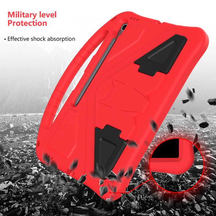 For Samsung Galaxy Tab S10 FE+ EVA Shockproof Tablet Case with Holder(Red) by bashfashion