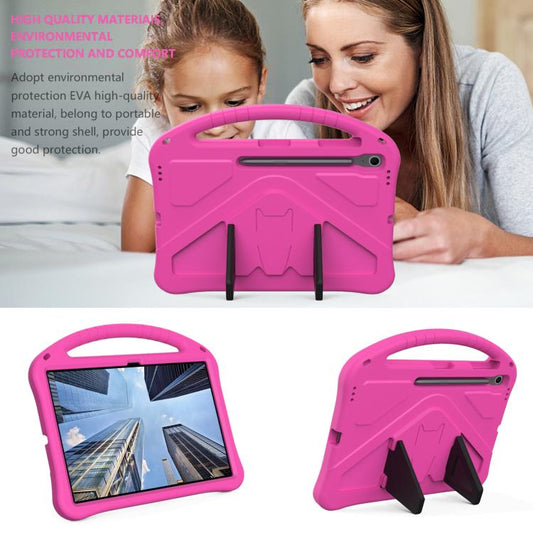 For Samsung Galaxy Tab S10 FE+ EVA Shockproof Tablet Case with Holder(Rose Red) by bashfashion