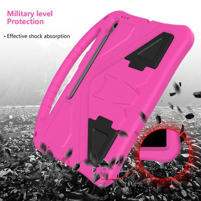 For Samsung Galaxy Tab S10 FE+ EVA Shockproof Tablet Case with Holder(Rose Red) by bashfashion