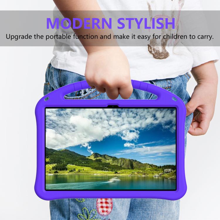 For Samsung Galaxy Tab S10 FE+ EVA Shockproof Tablet Case with Holder(Purple) by bashfashion