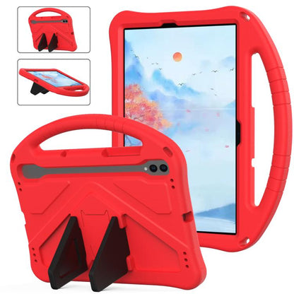 For Samgsung Galaxy Tab S10 FE 11 EVA Shockproof Tablet Case with Holder(Red) by bashfashion