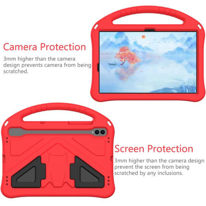 For Samgsung Galaxy Tab S10 FE 11 EVA Shockproof Tablet Case with Holder(Red) by bashfashion