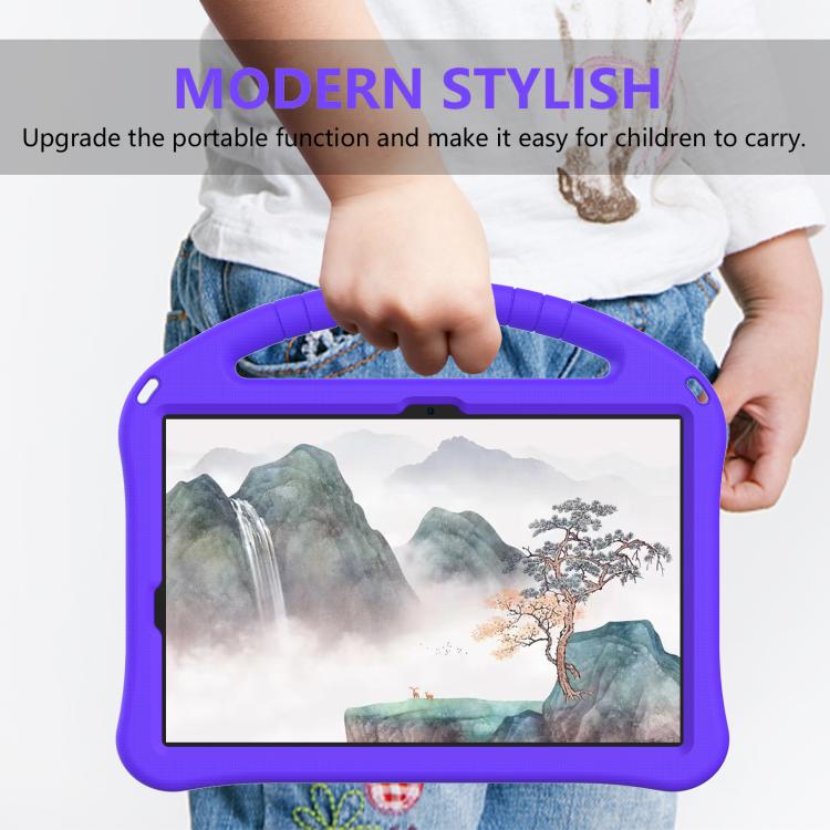 For Samgsung Galaxy Tab S10 FE 11 EVA Shockproof Tablet Case with Holder(Purple) by bashfashion