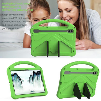 For Samgsung Galaxy Tab S10 FE 11 EVA Shockproof Tablet Case with Holder(Green) by bashfashion