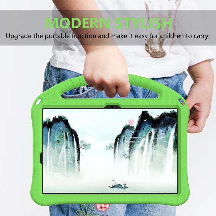 For Samgsung Galaxy Tab S10 FE 11 EVA Shockproof Tablet Case with Holder(Green) by bashfashion